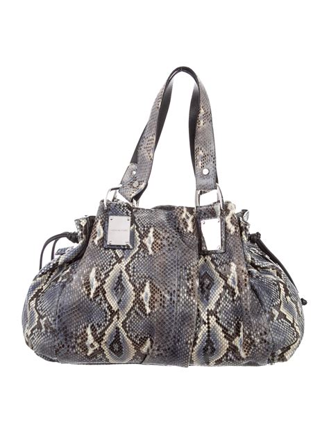 michael kors snakeskin tote black|michael kors snakeskin clutch.